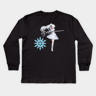 RWBY - Weiss Schnee Kids Long Sleeve T-Shirt